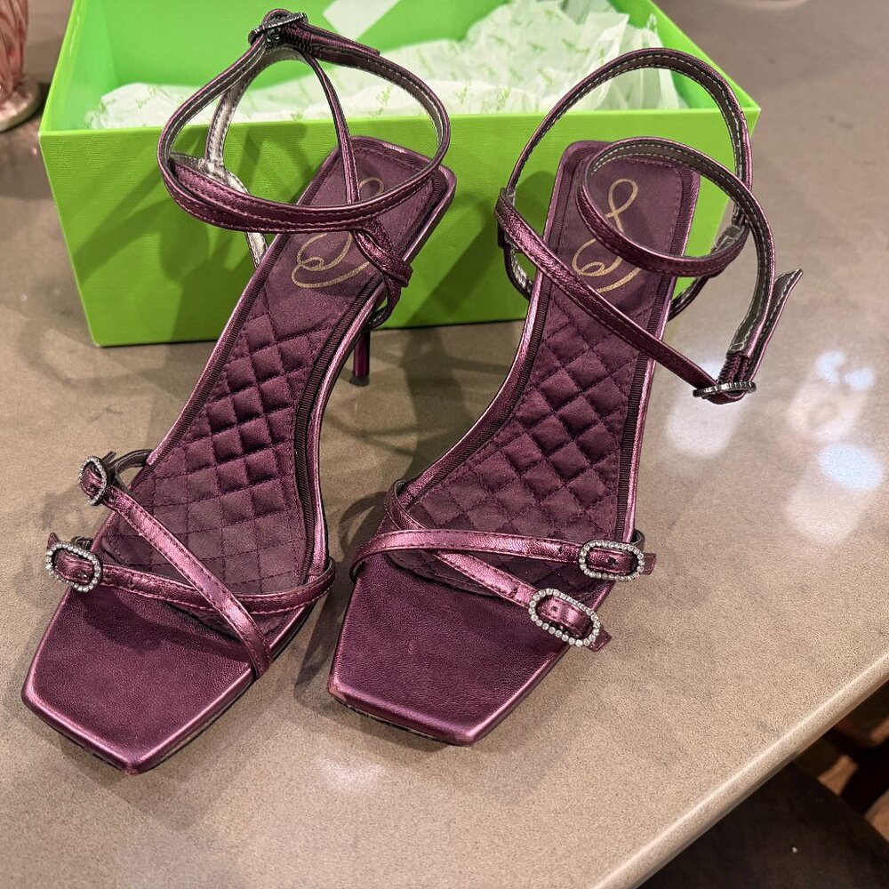 🌸SAM EDELMAN🌸 Trevin Embellished Orchid Purple Pumps  Size: 6.5M